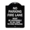 Signmission Fire Lane Must Accessible All Time to Fire Trucks Heavy-Gauge Alum Sign, 24" x 18", BS-1824-23997 A-DES-BS-1824-23997 - alternate 1